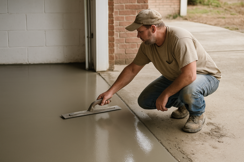 Why Slick Finish Concrete Is Ideal for Garages and Basements